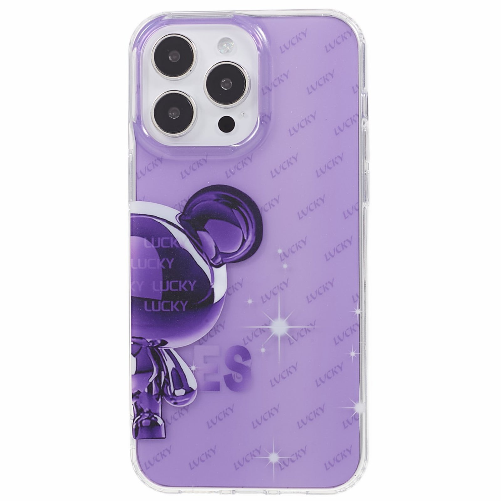DIER COLOUR Half Bear Series Protective Case for iPhone 14 Pro Max PC TPU Pattern Printed Phone Cover DIER COLOUR Half Bear Series Protective Case for iPhone 14 Pro Max PC TPU Pattern Printed Phone Cover